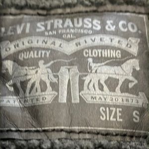 Sherpa denim  Levi trucker jacket men’s size small